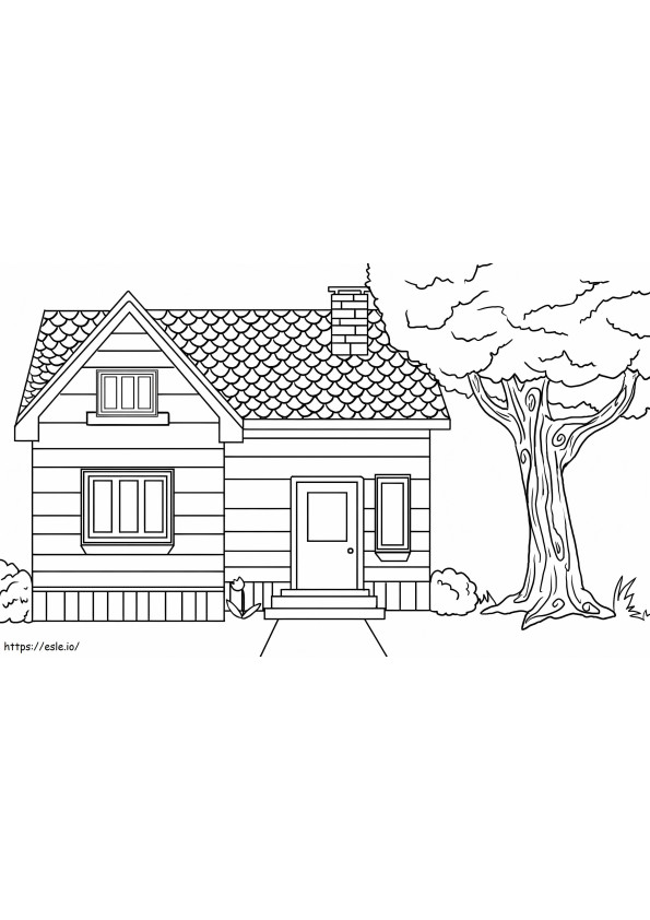 House 6 coloring page