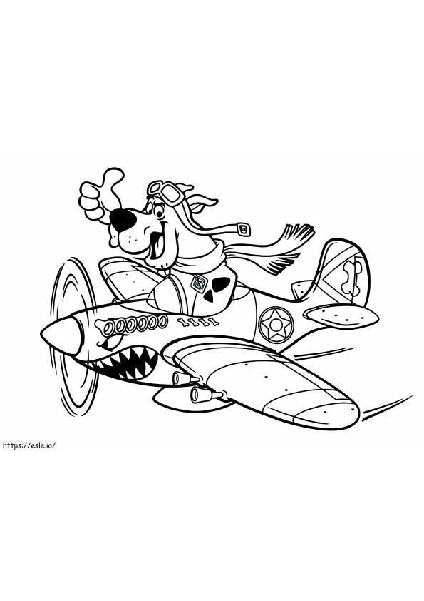 1532424708_Scooby Doo Flying A4 coloring page