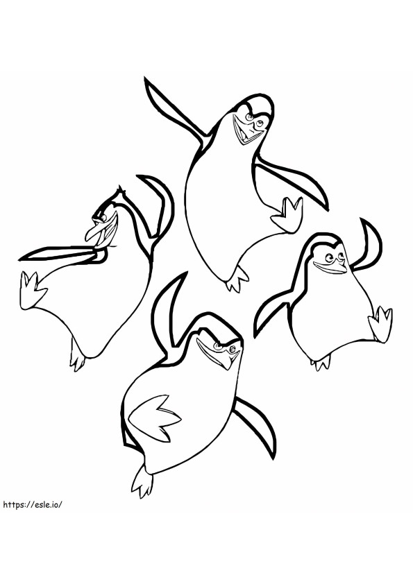 Awesome Penguins Of Madagascar coloring page