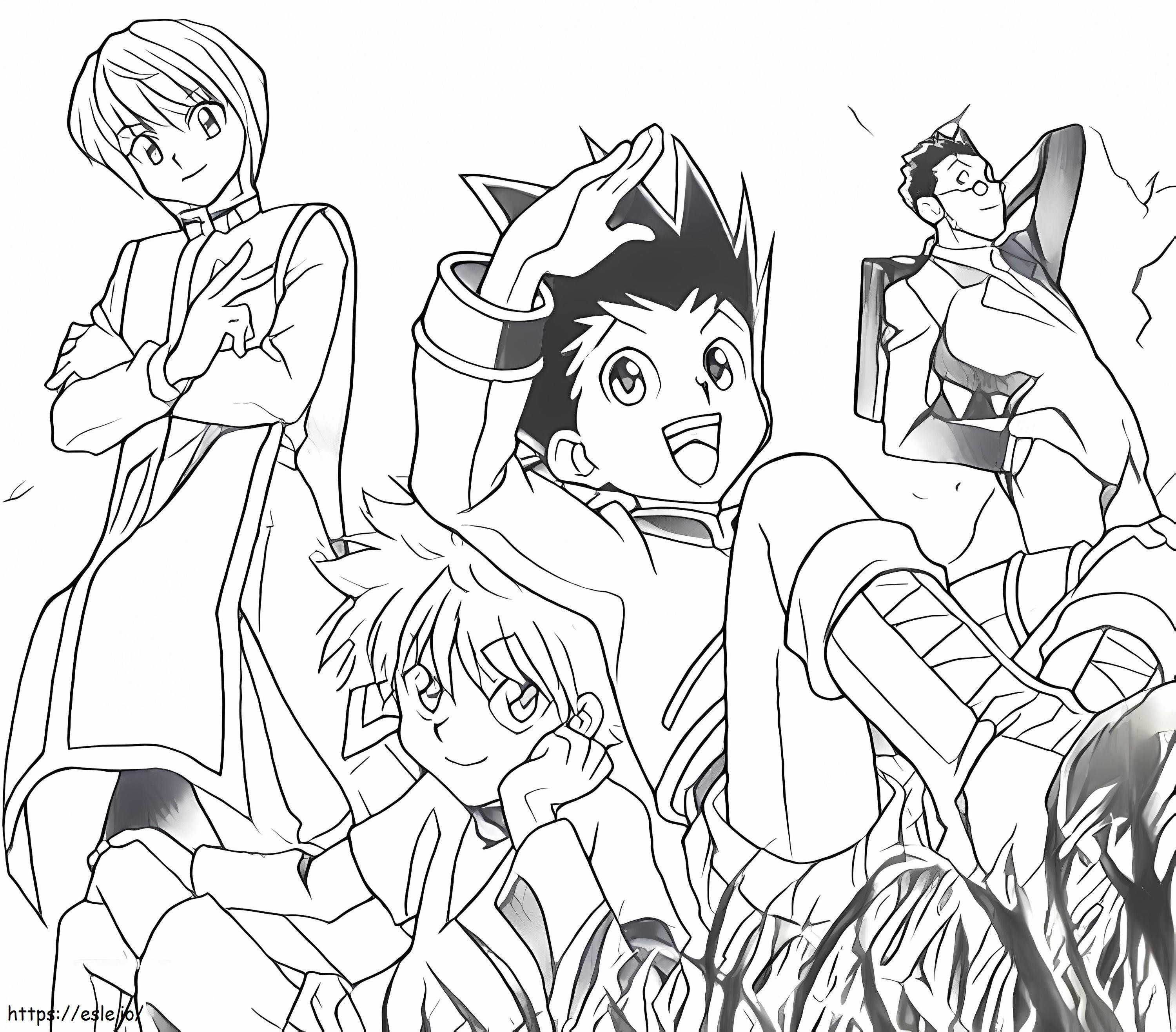 Personajes De Hunter X Hunter Para Colorear