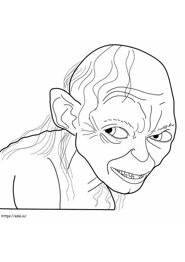 Gollum From The Lord Of The Rings coloring page