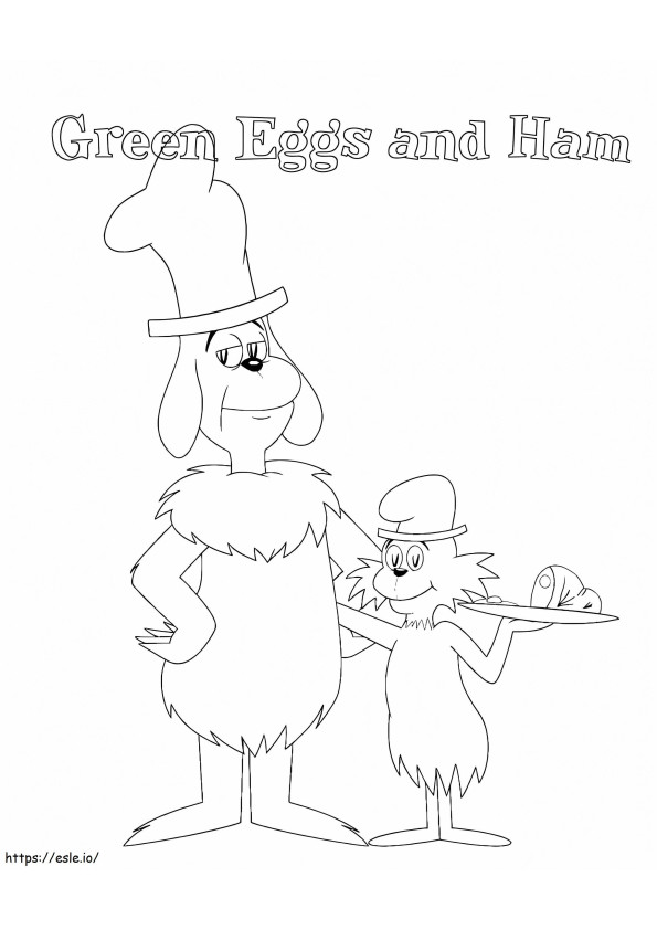 Green Eggs And Ham 20 coloring page