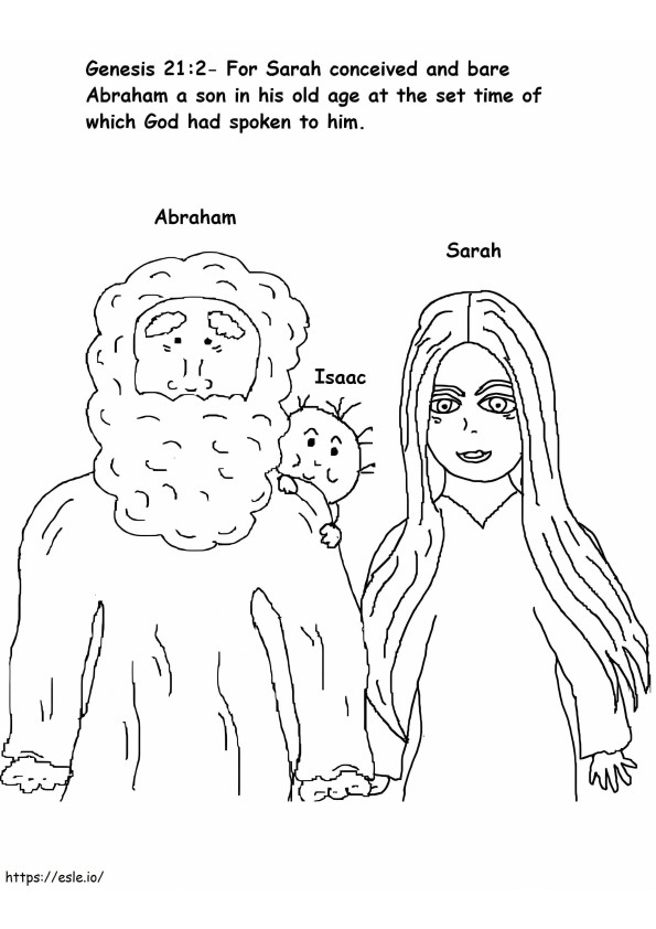 Abraham And Sarah 8 coloring page