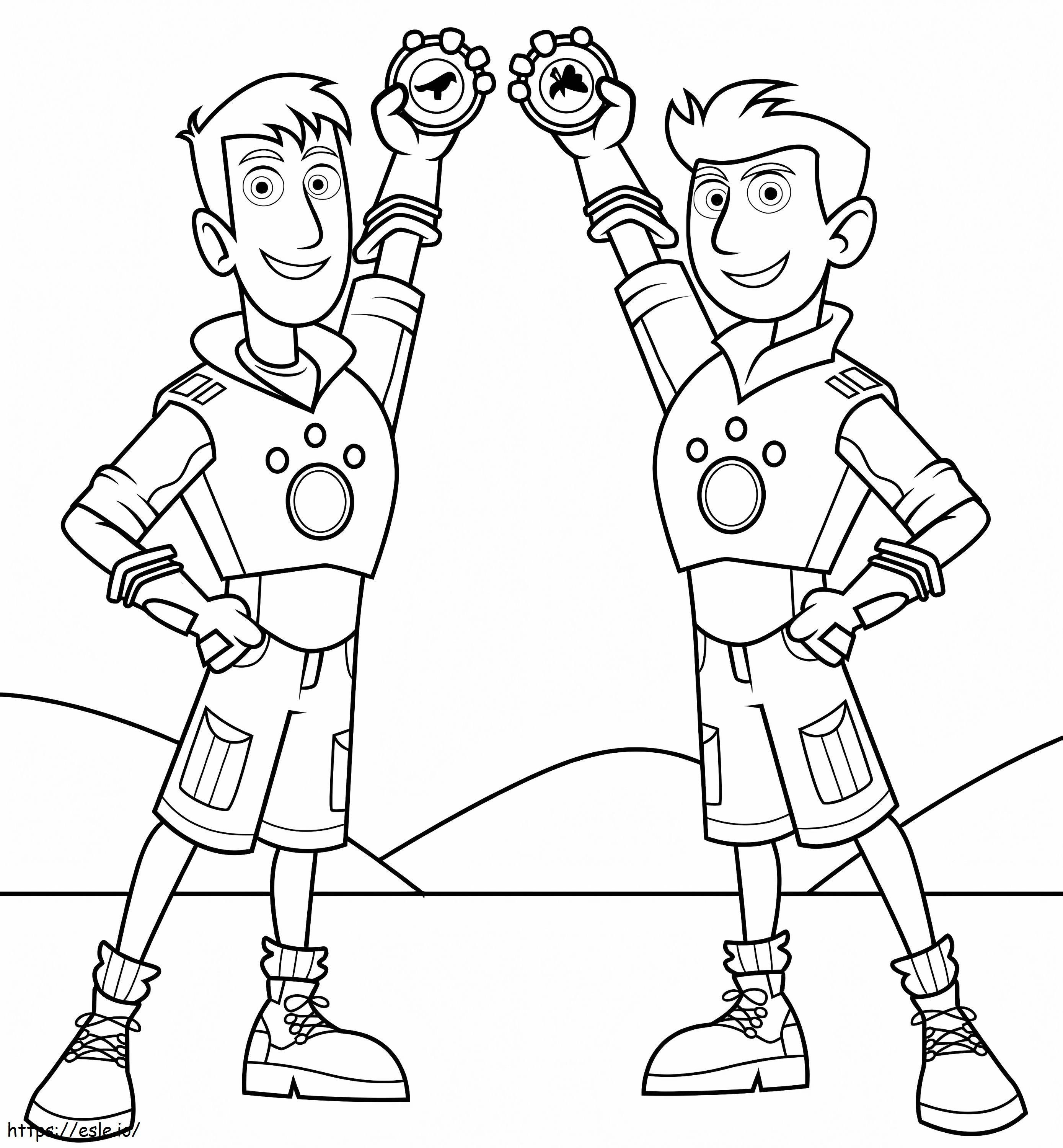 Wild Kratts Printable Coloring Page