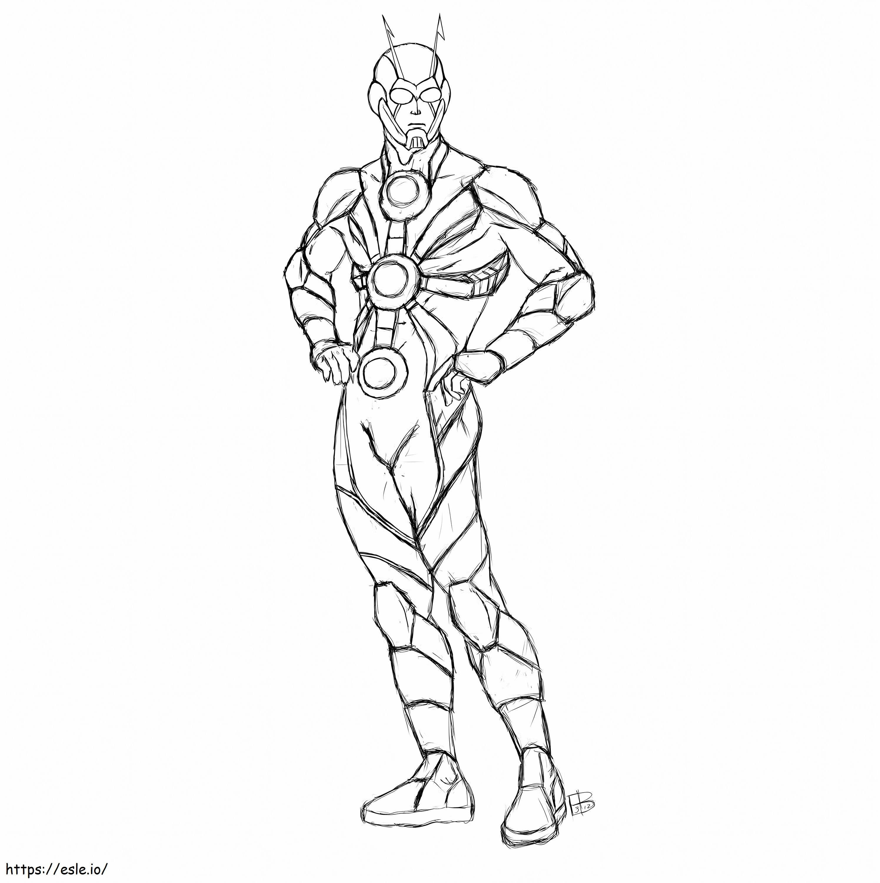 Body Ant Man coloring page