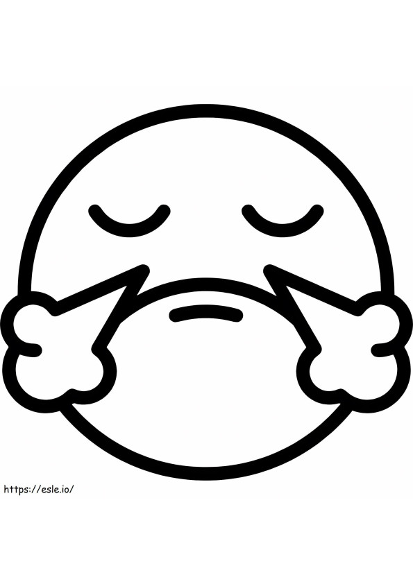 Seufz-Emoji ausmalbilder