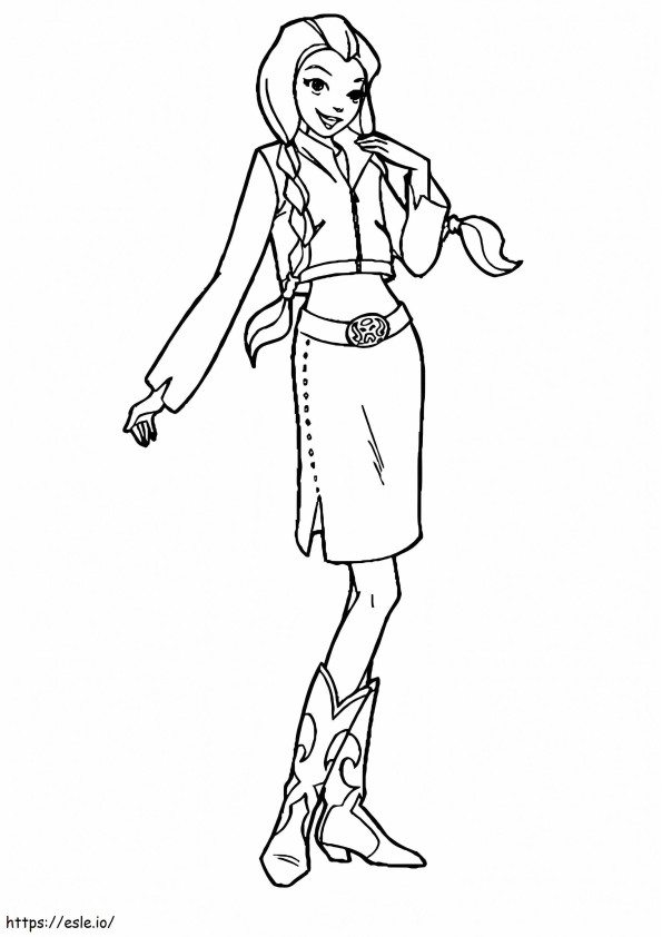 Sam From Totally Spies coloring page