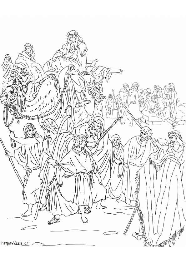 Joseph Is Sold Into Slavery coloring page