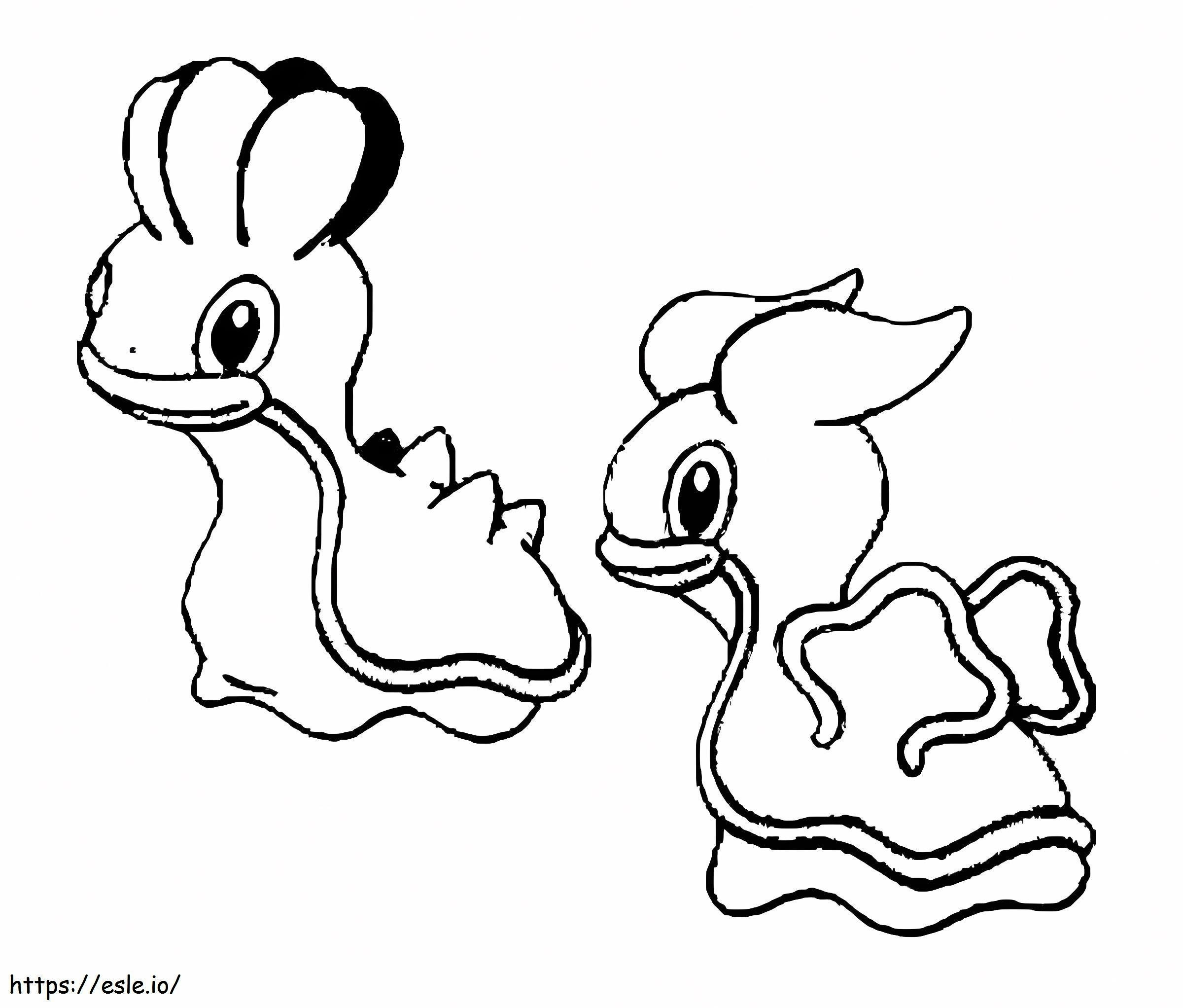 Coloriage Pokémon Shellos Gen 4 à imprimer dessin