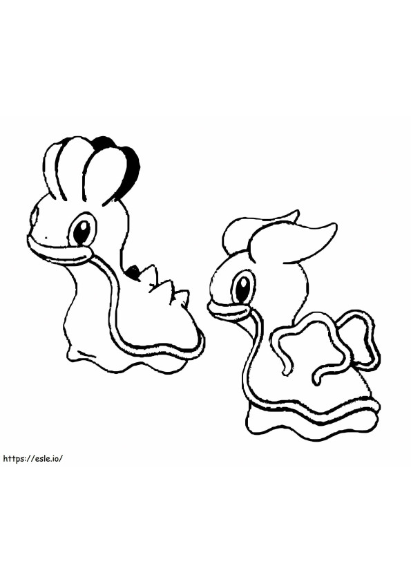 Coloriage Pokémon Shellos Gen 4 à imprimer dessin