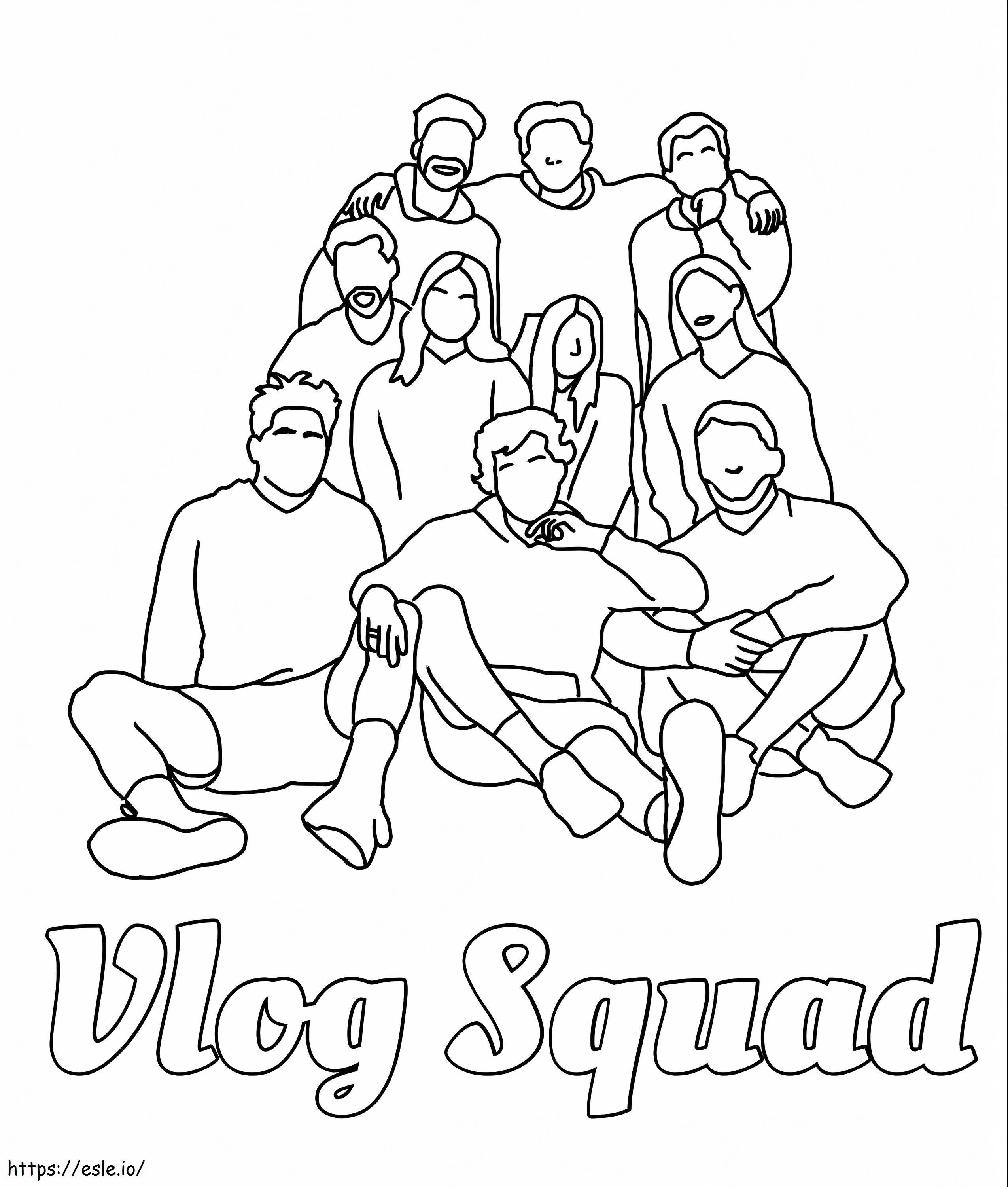 Esquadrão de Vlogs TikTok para colorir