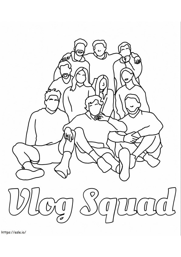 Vlog Squad TikTok da colorare