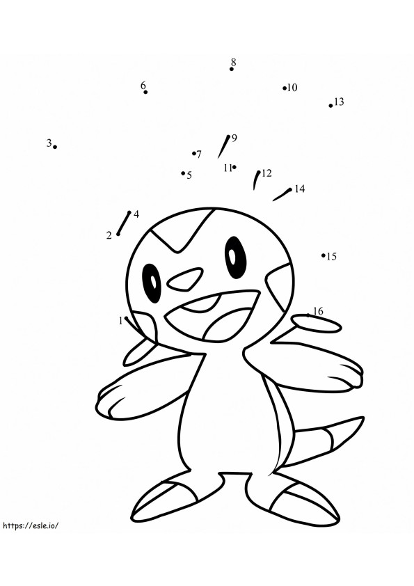 Chespin Dot To Dot coloring page