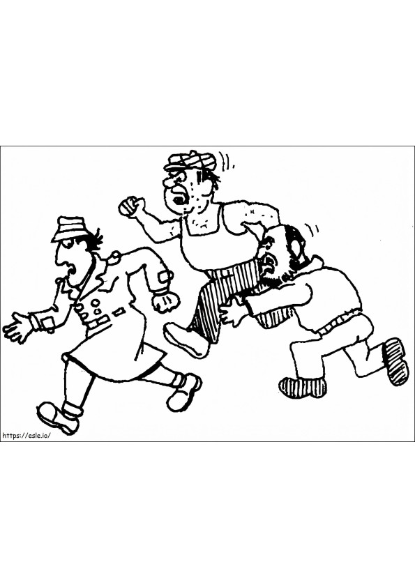 Inspector Gadget Running coloring page