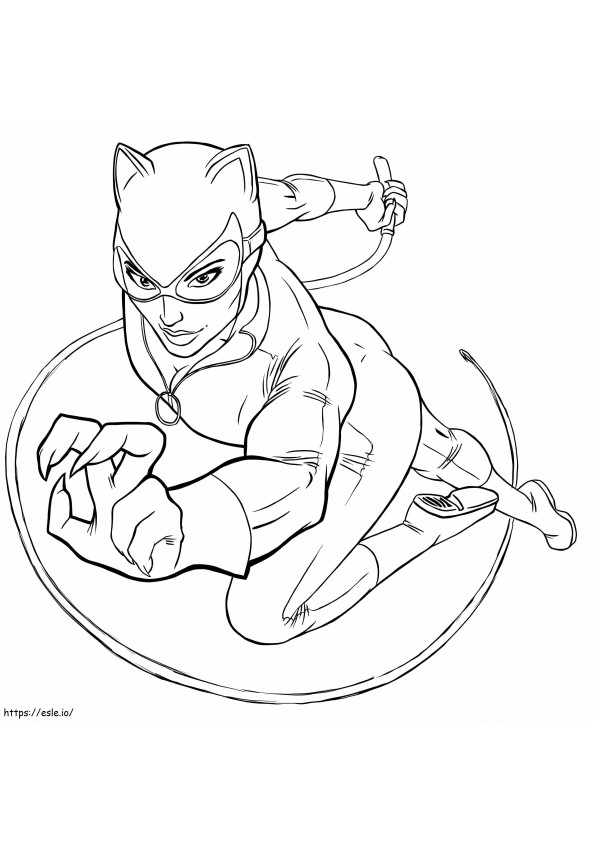 Coloriage Catwoman à imprimer dessin