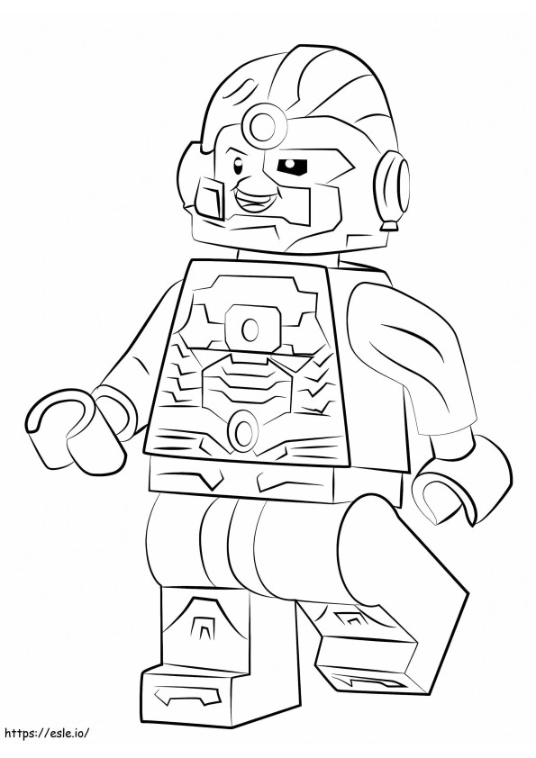Lego Cyborg Fun värityskuva