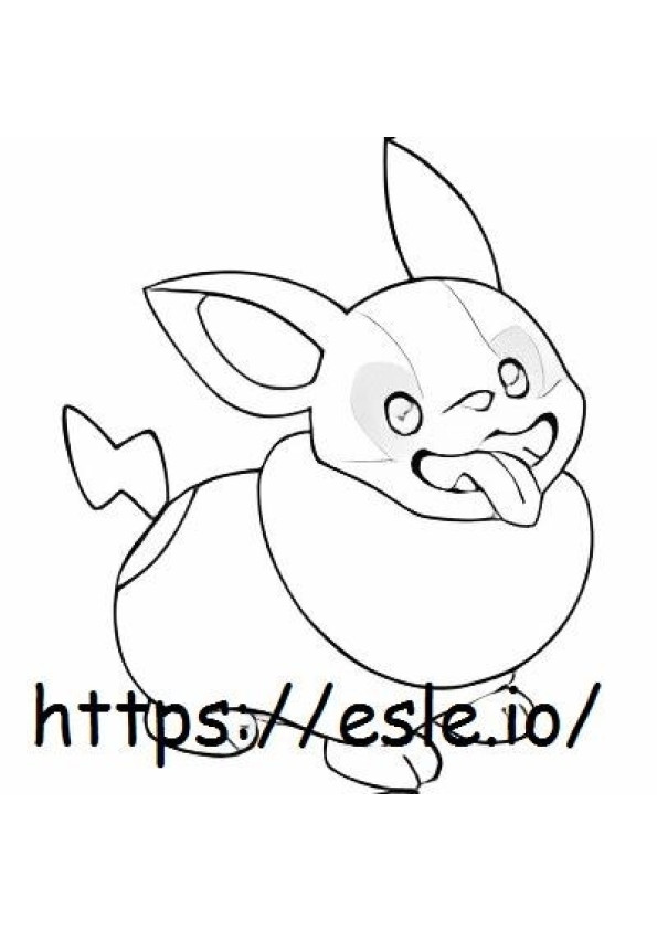 Yamper coloring page