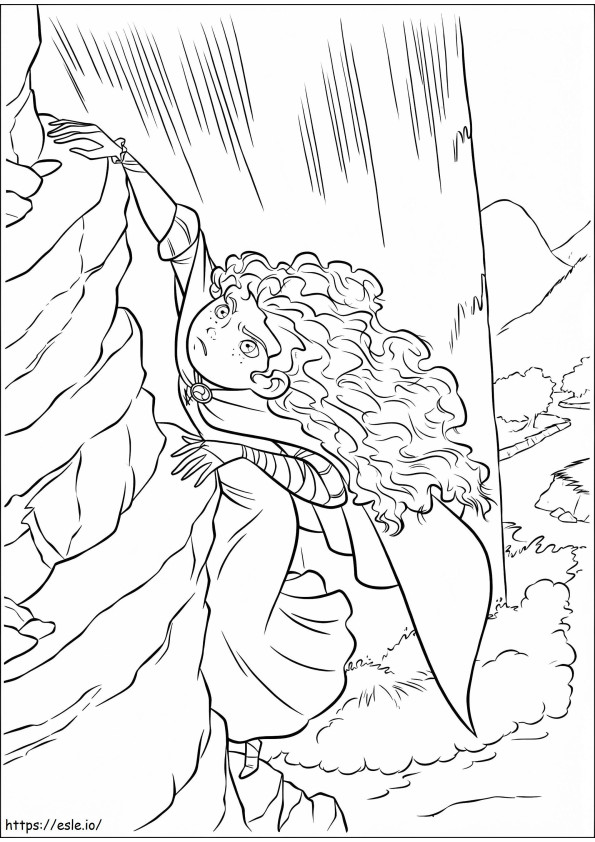 Merida Climbing A4 coloring page
