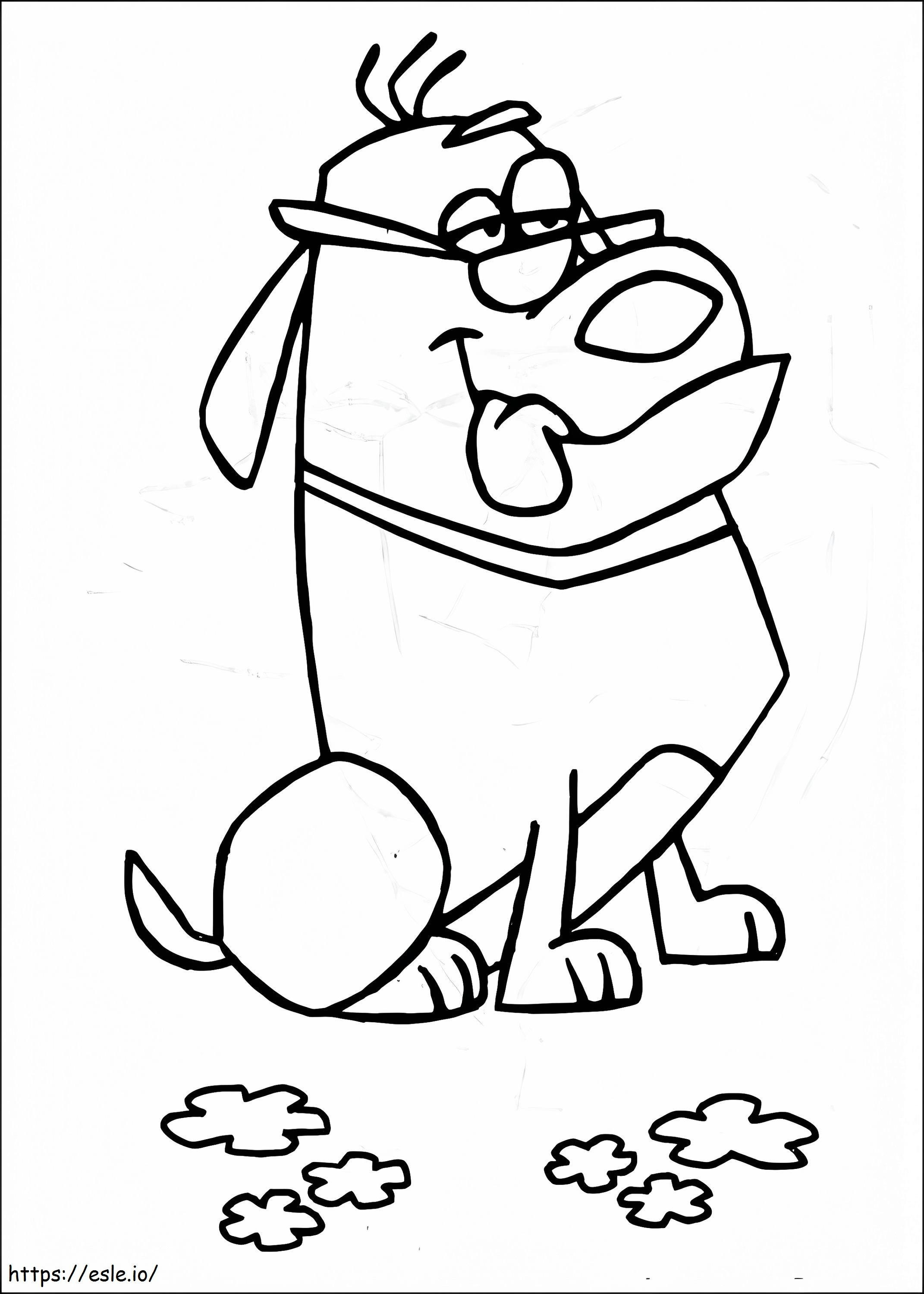 Coloriage Harry le chien de Stanley à imprimer dessin