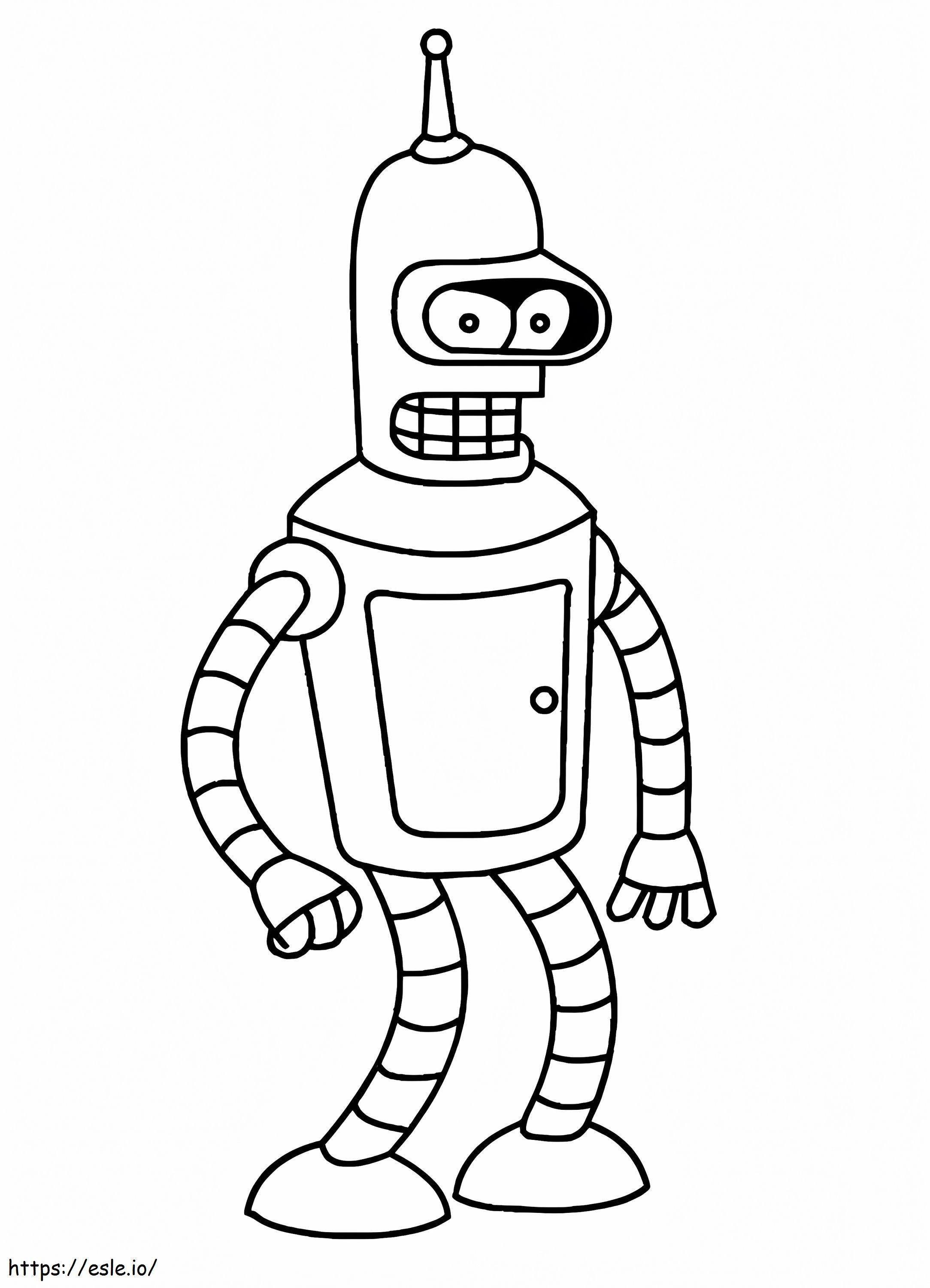 Bender coloring page