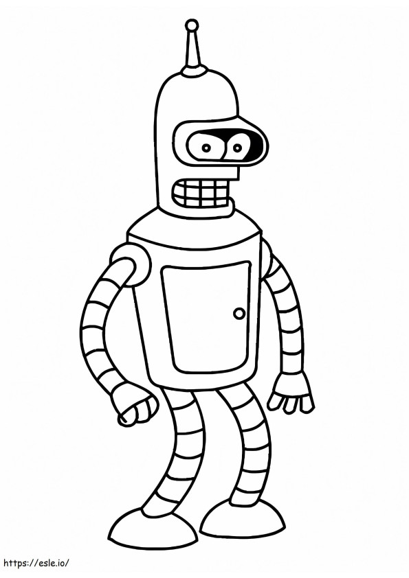 Bender coloring page