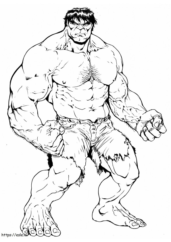 Hulk yang Dapat Dicetak Gratis Gambar Mewarnai