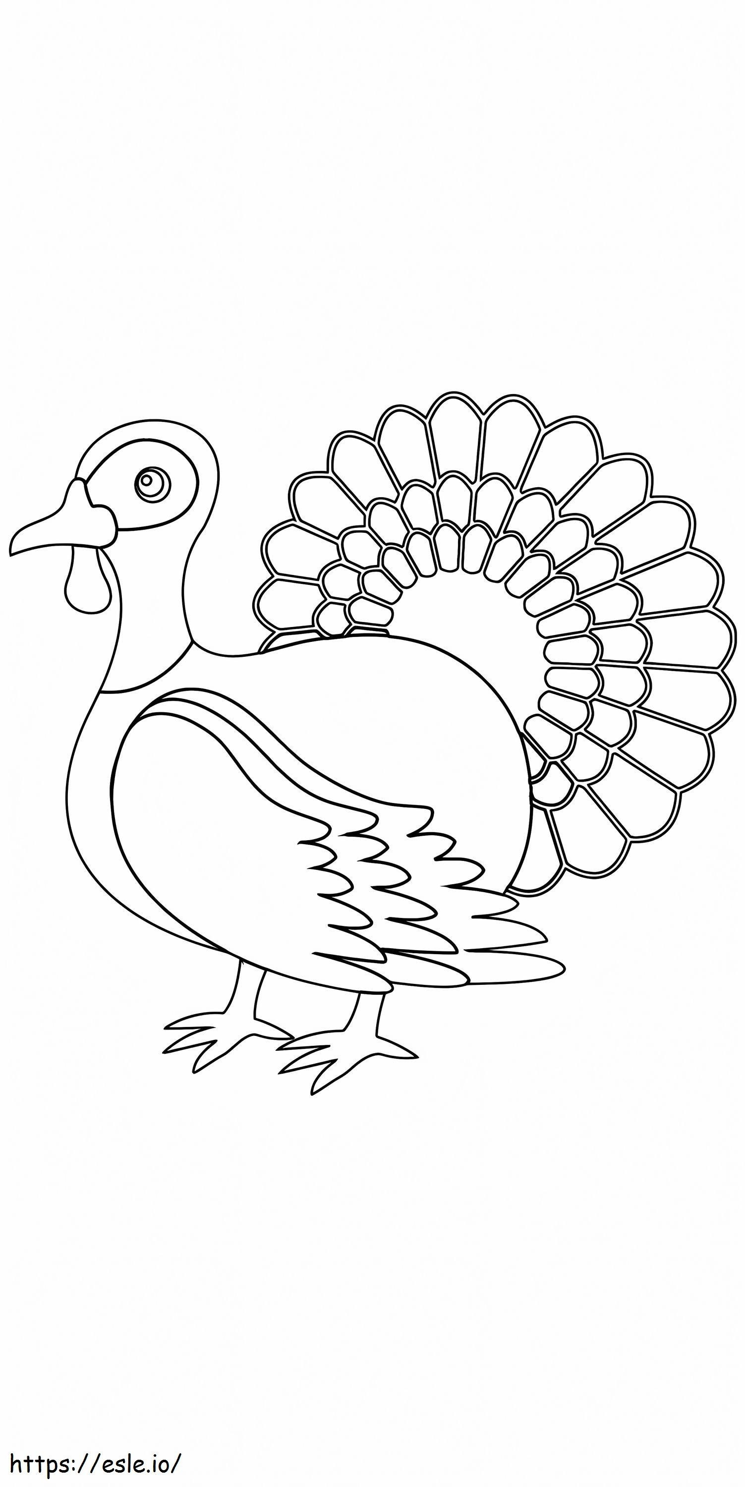 Carson Dellosa Turkey coloring page