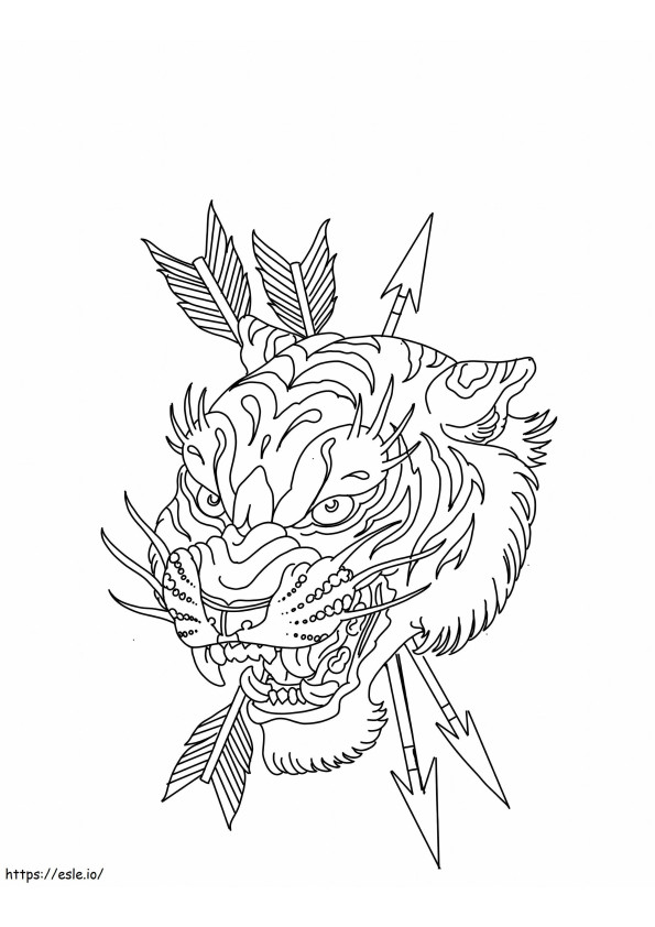 Tato Kepala Harimau