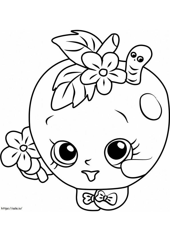 1531275091 Apple Blossom Shopkins A4 coloring page