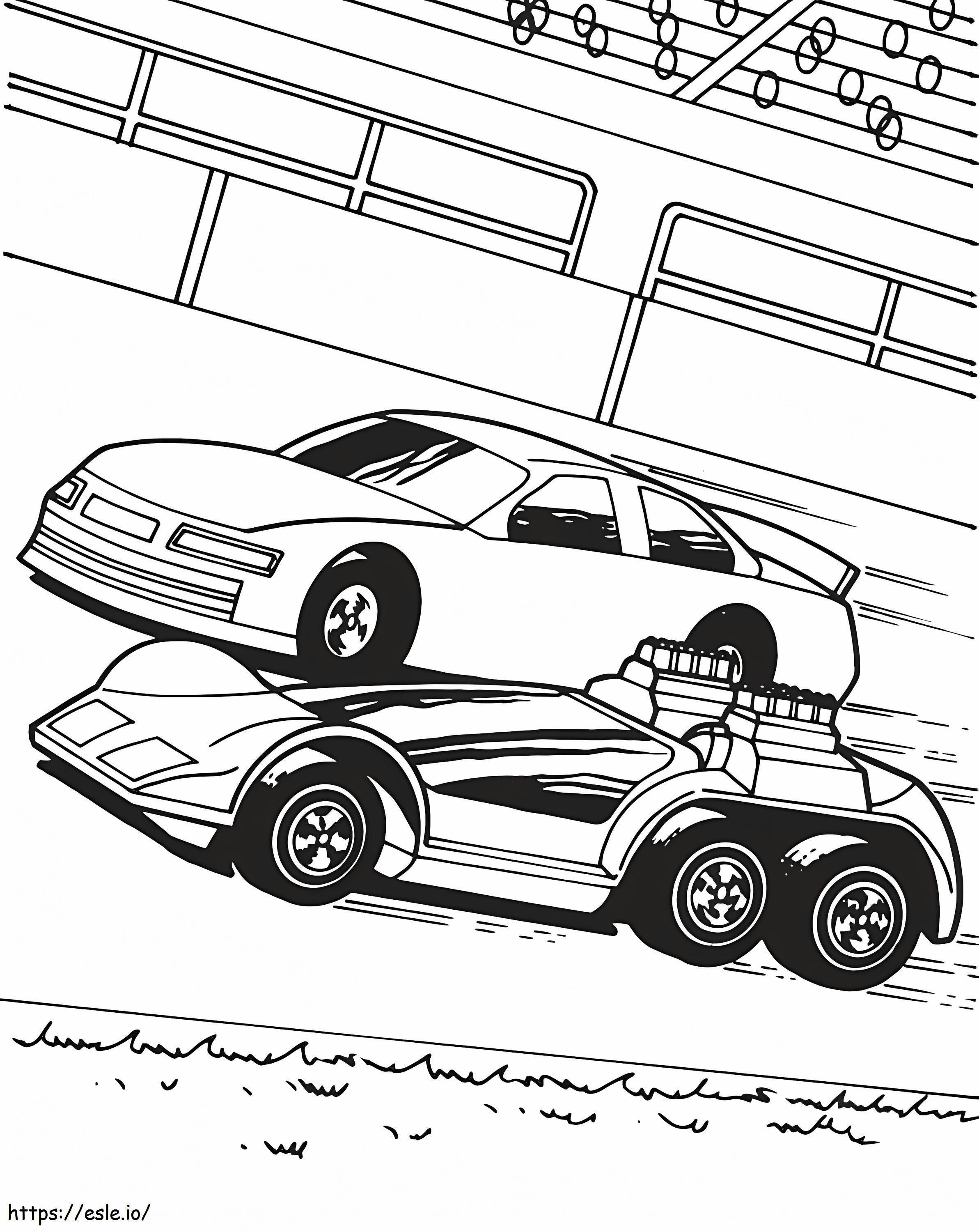 Racing Cars 1 coloring page