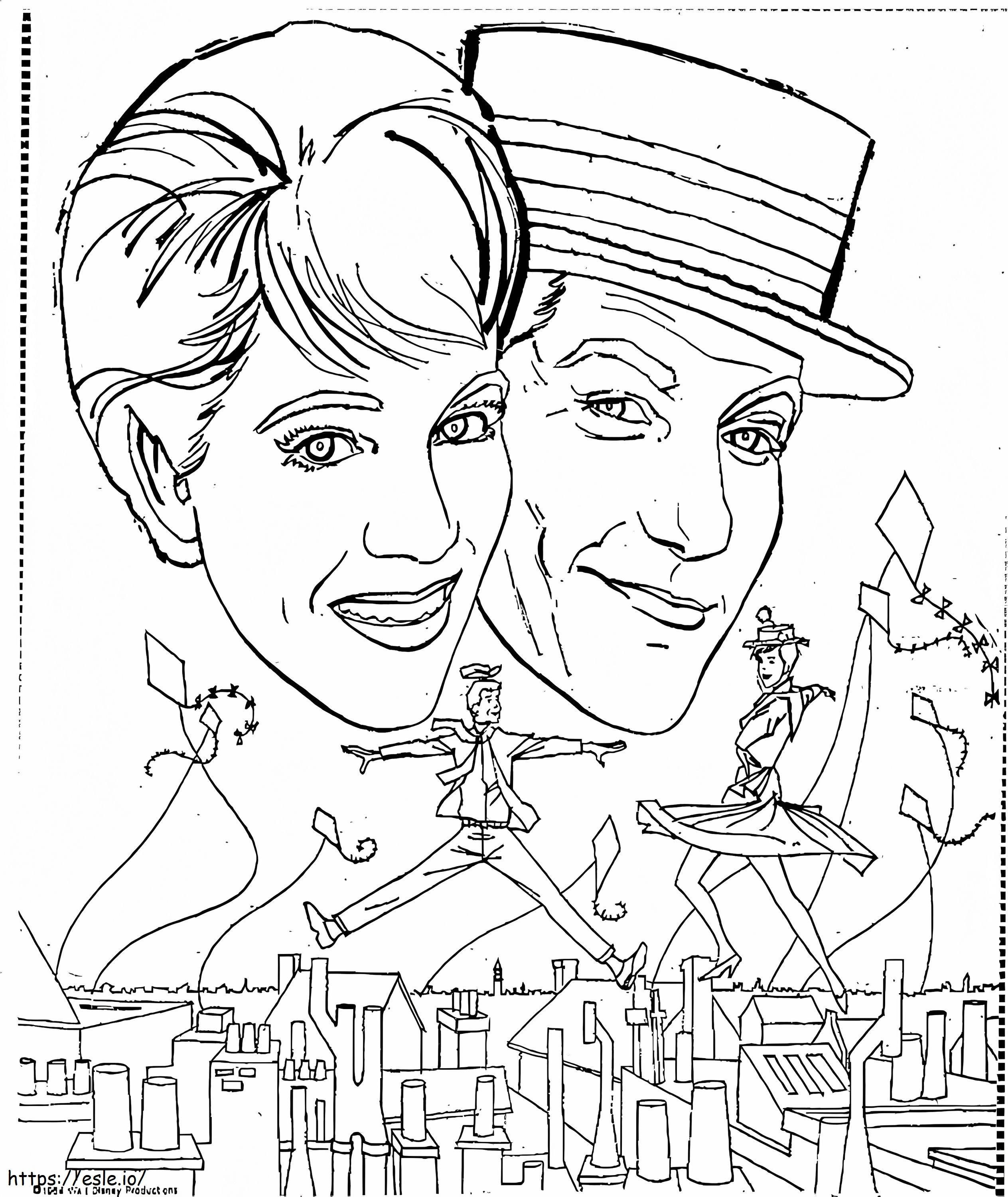 Mary Poppins 5 coloring page