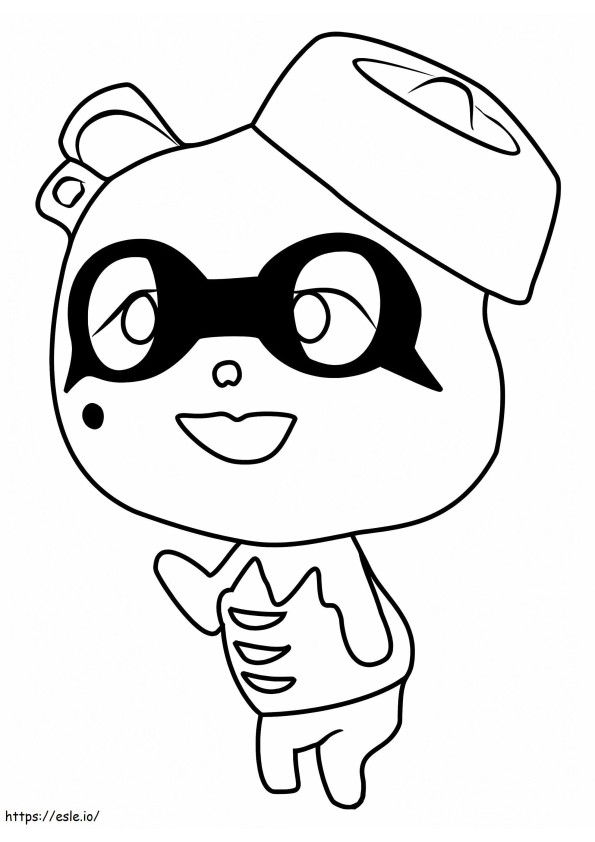 Viche From Animal Crossing coloring page