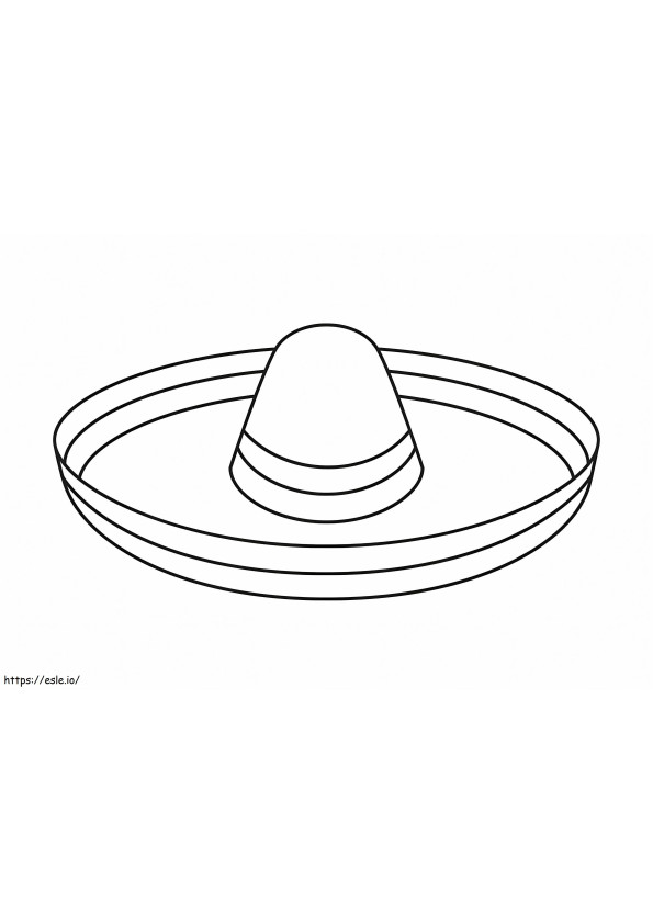 Simple Hat 1 coloring page