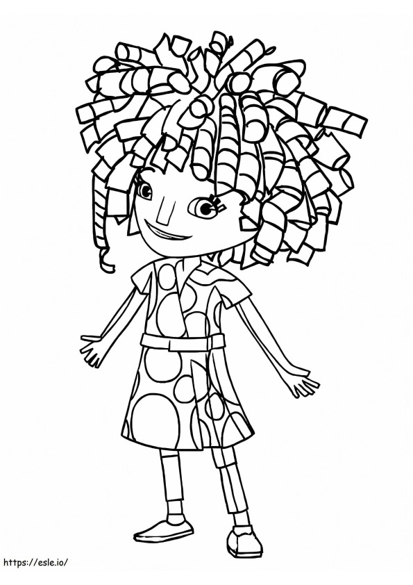 Lovely Kira From Zack And Quack coloring page