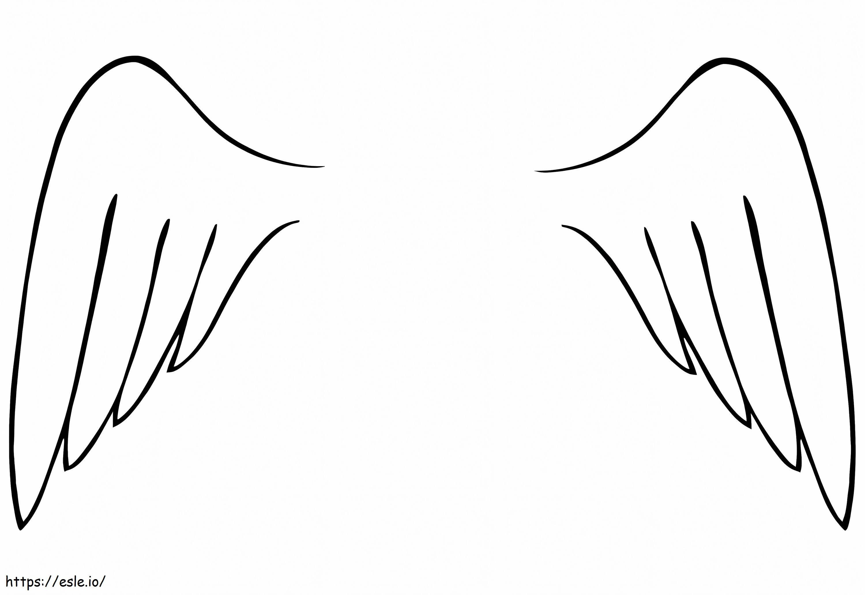 Angel Wings 1 coloring page