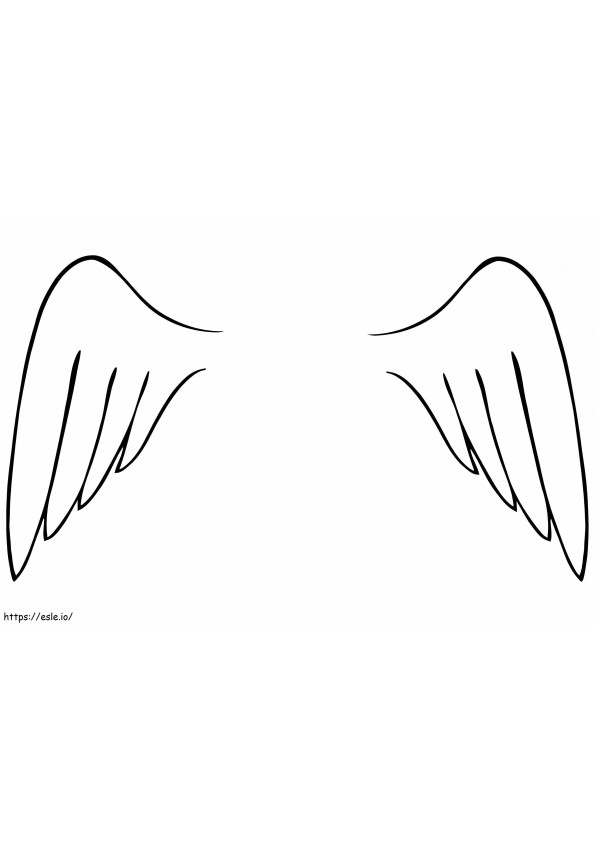 Angel Wings 1 coloring page