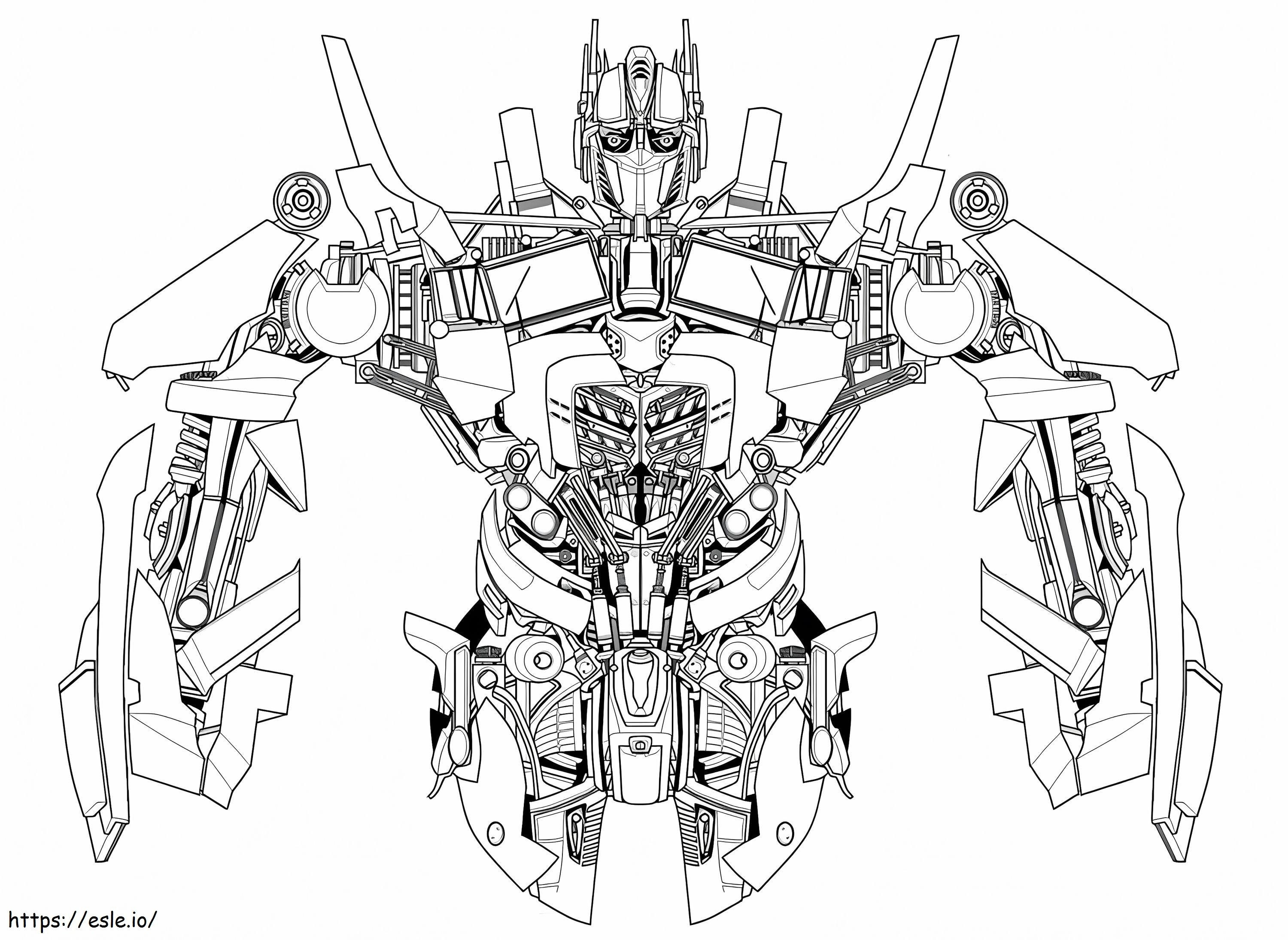 Coloriage Optimus Prime 8 à imprimer dessin