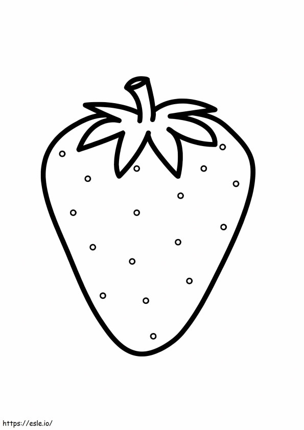 Good Strawberry coloring page