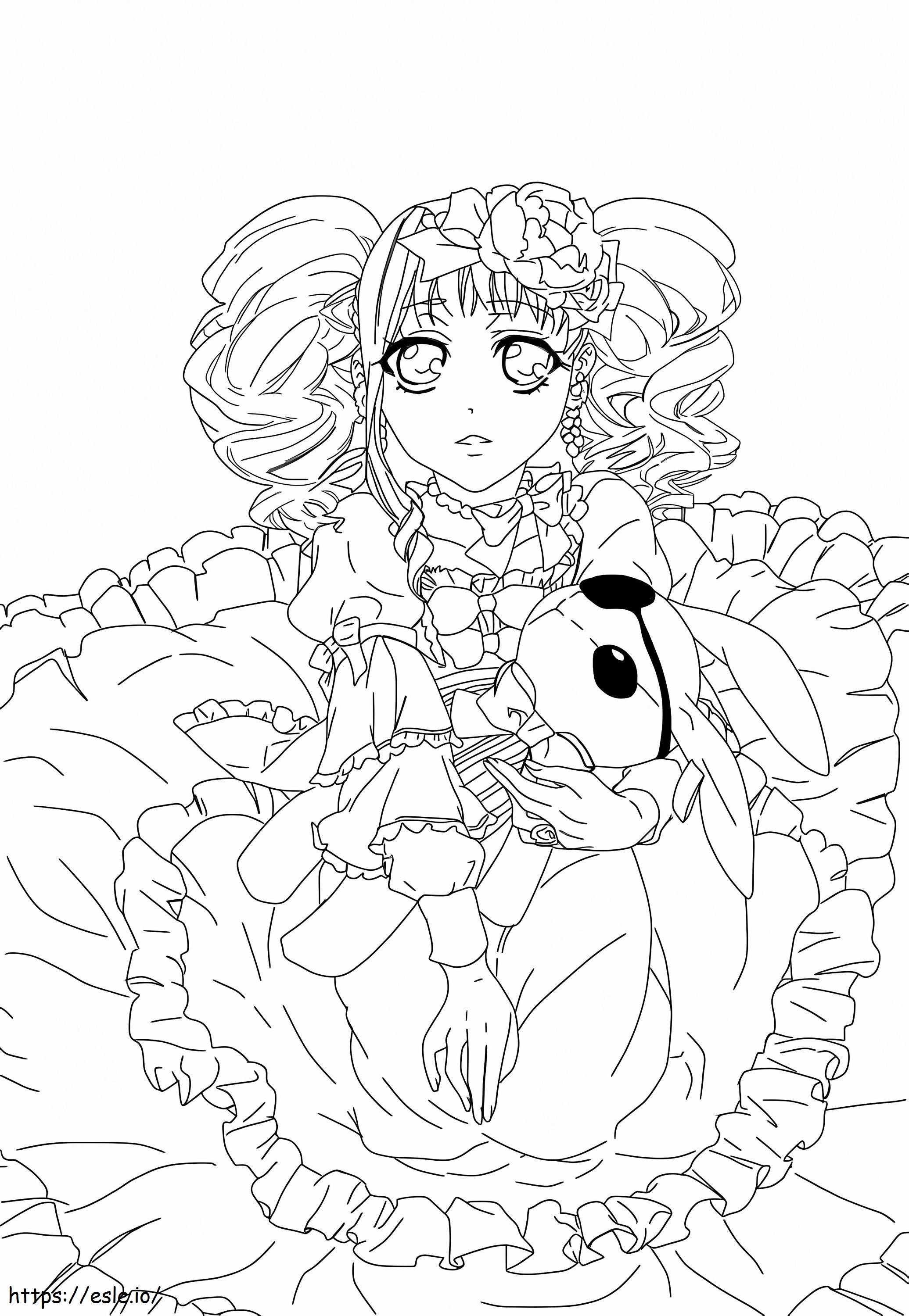 Lizzy From Black Butler coloring page