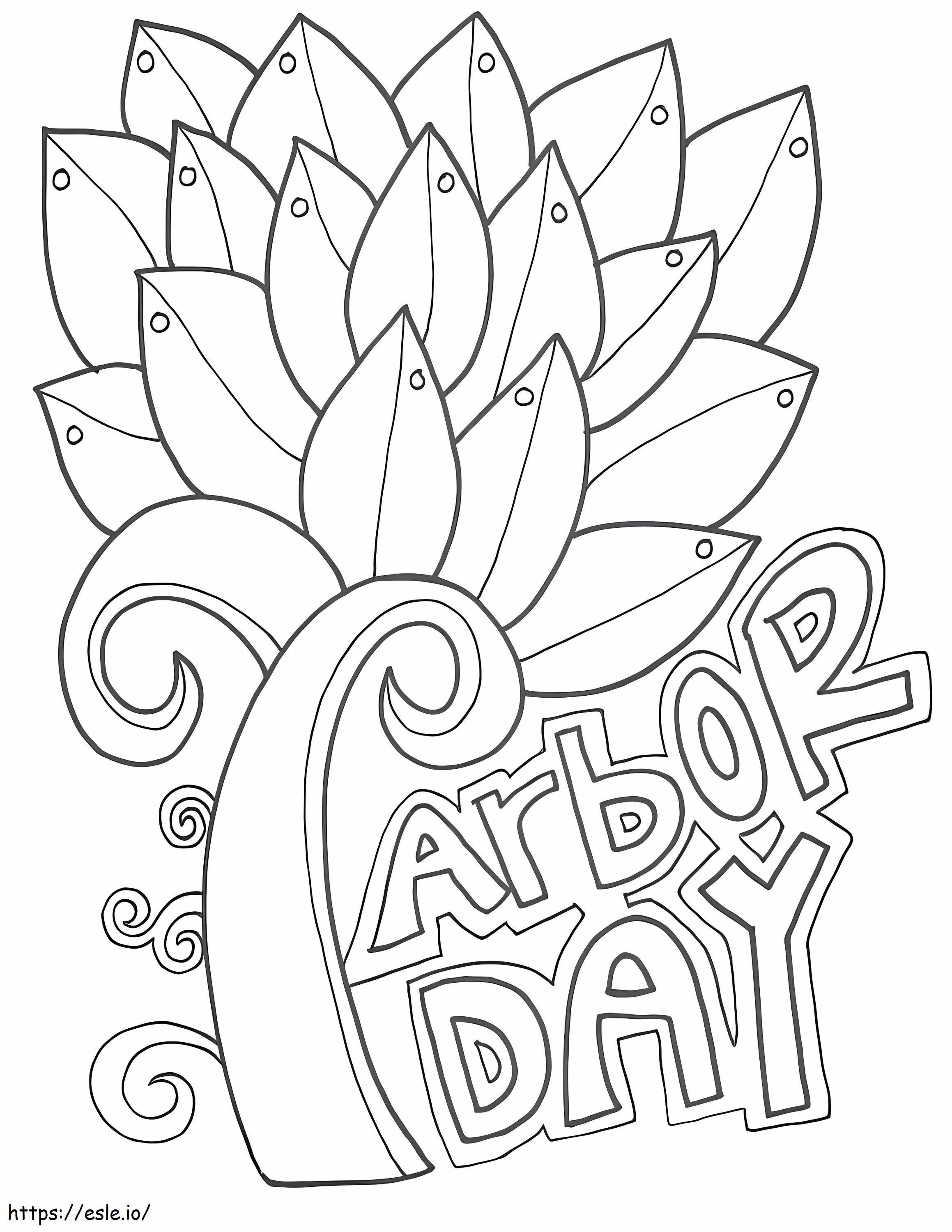 Arbor Day 4 coloring page
