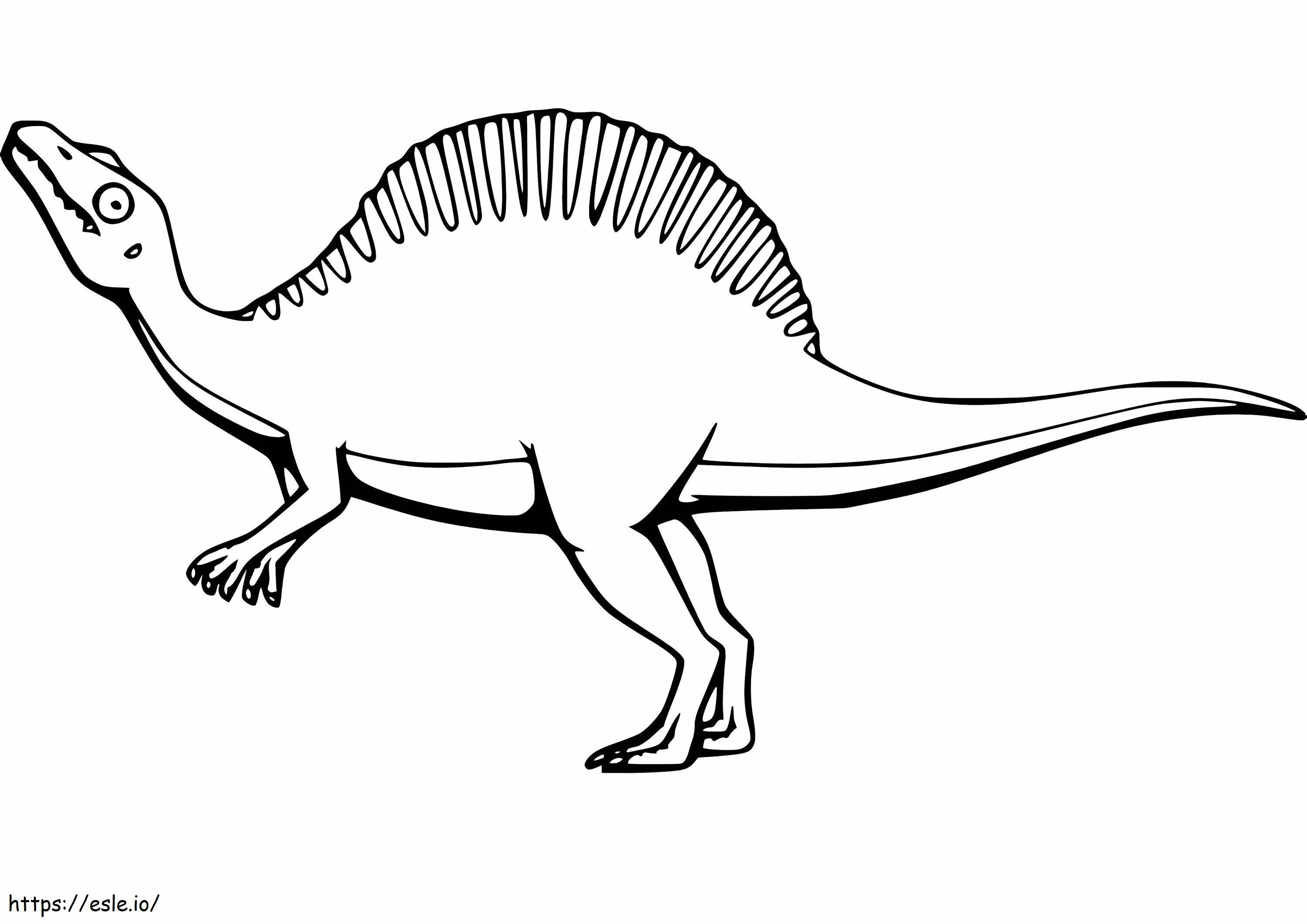 Gekke Spinosaurus kleurplaat kleurplaat