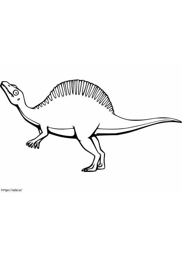 Crazy Spinosaurus coloring page