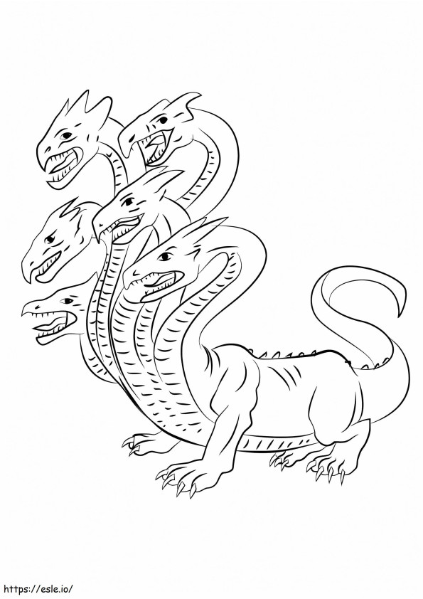 Cute Hydra coloring page