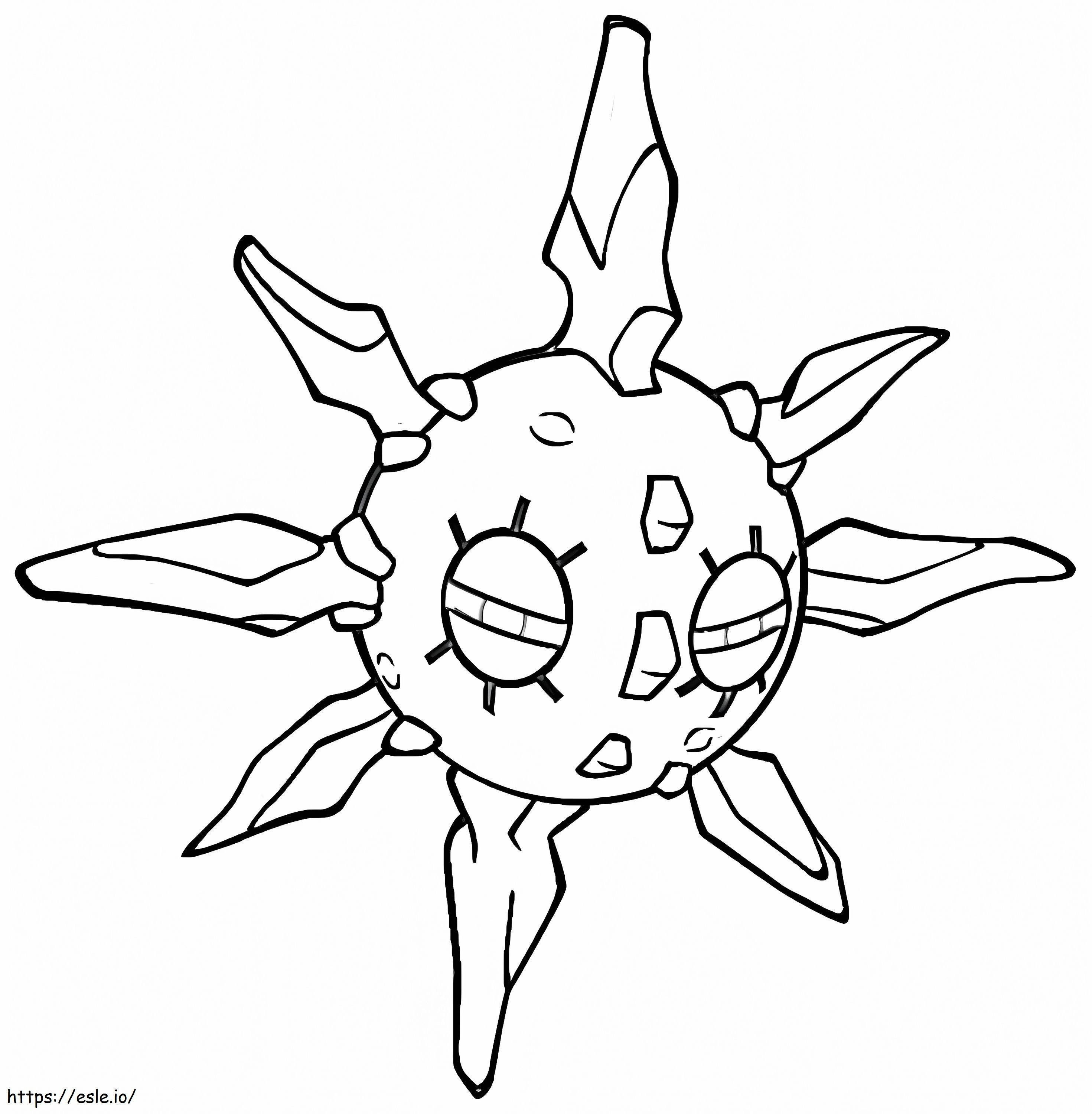 Solrock Pokemon 1 coloring page