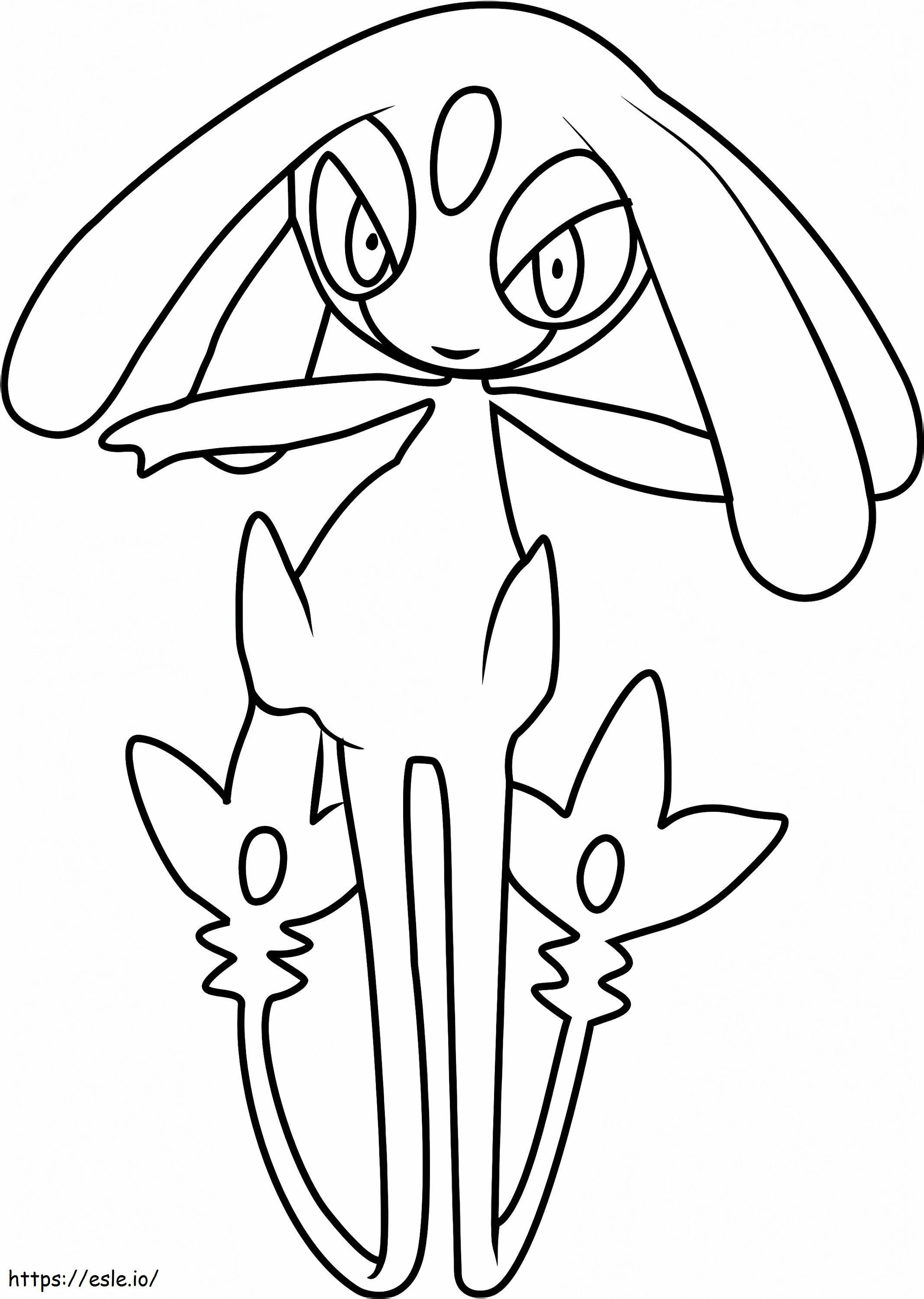 Coloriage 1530502478 Mesprit Pokemon1 à imprimer dessin