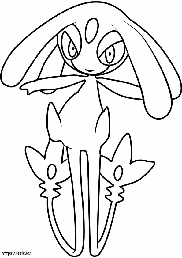 Coloriage 1530502478 Mesprit Pokemon1 à imprimer dessin