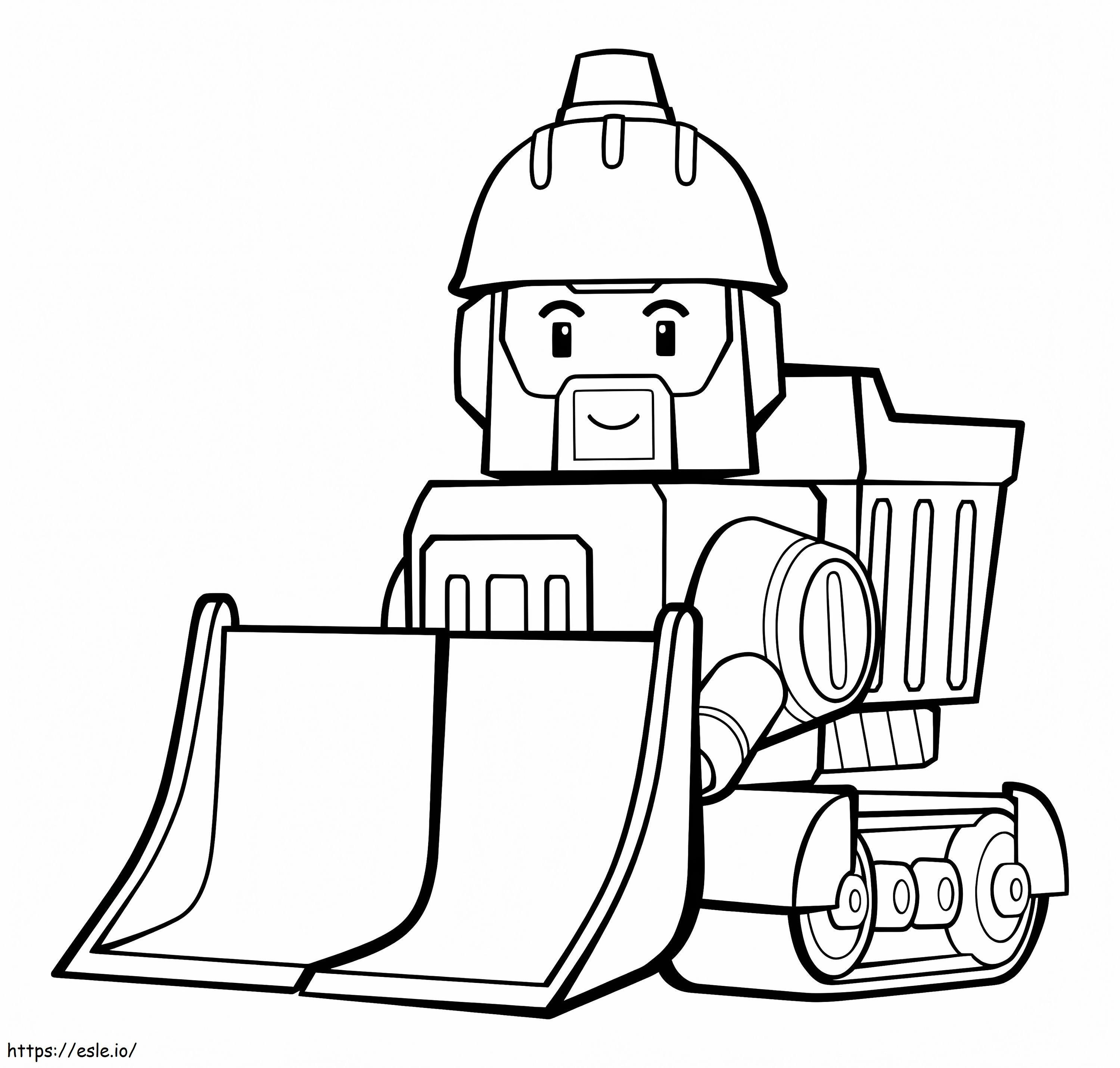 Lego Bulldozer coloring page