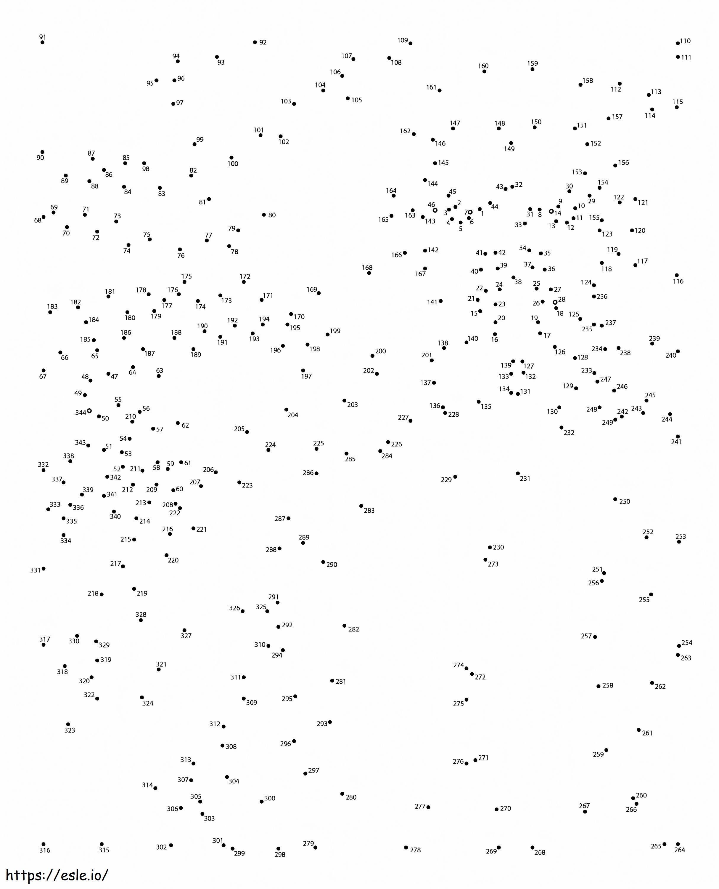 Extreme Dot To Dots 7 | Free Printable Coloring Page