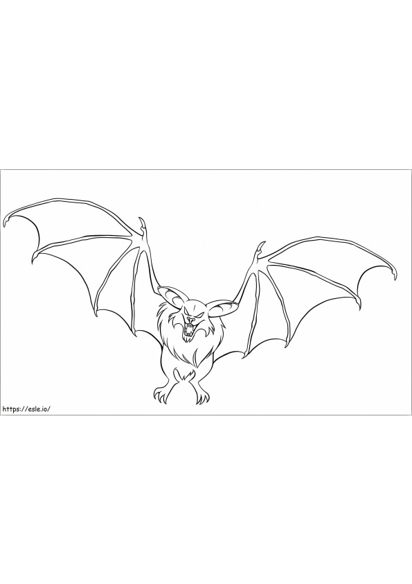 Morcego Monstro para colorir