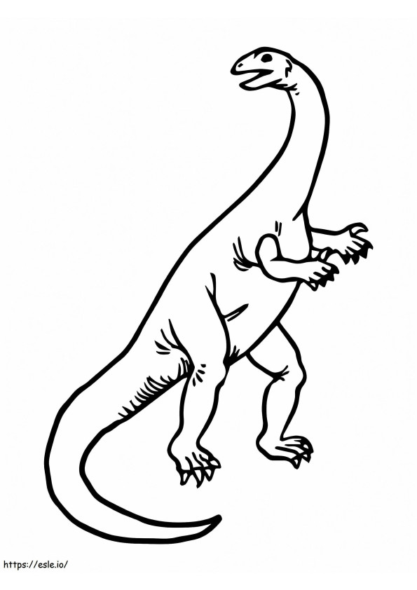 Coloriage Plateosaure 3 Dinosaures à imprimer dessin